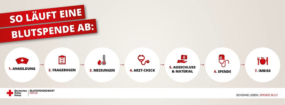 Blutspende Ablauf Grafik Blutspende Ablauf Grafik